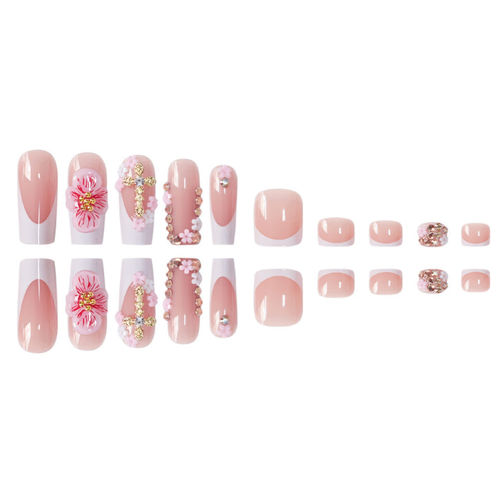 Dekorative florale Acryl-Nagelkunstverlängerungen Karnz