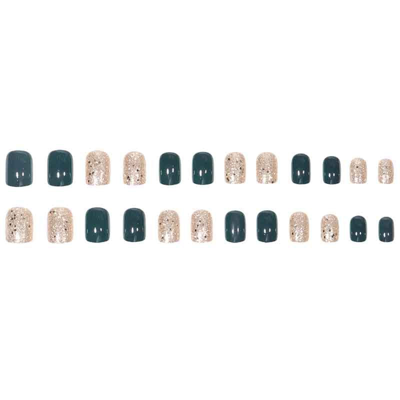Glitzerndes Press-On Nagelset Karnz