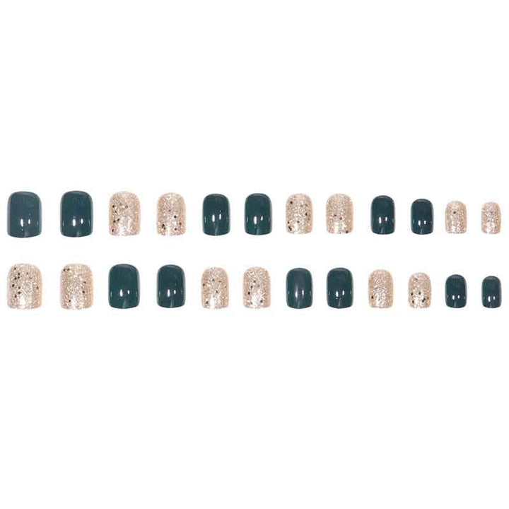 Glitzerndes Press-On Nagelset Karnz