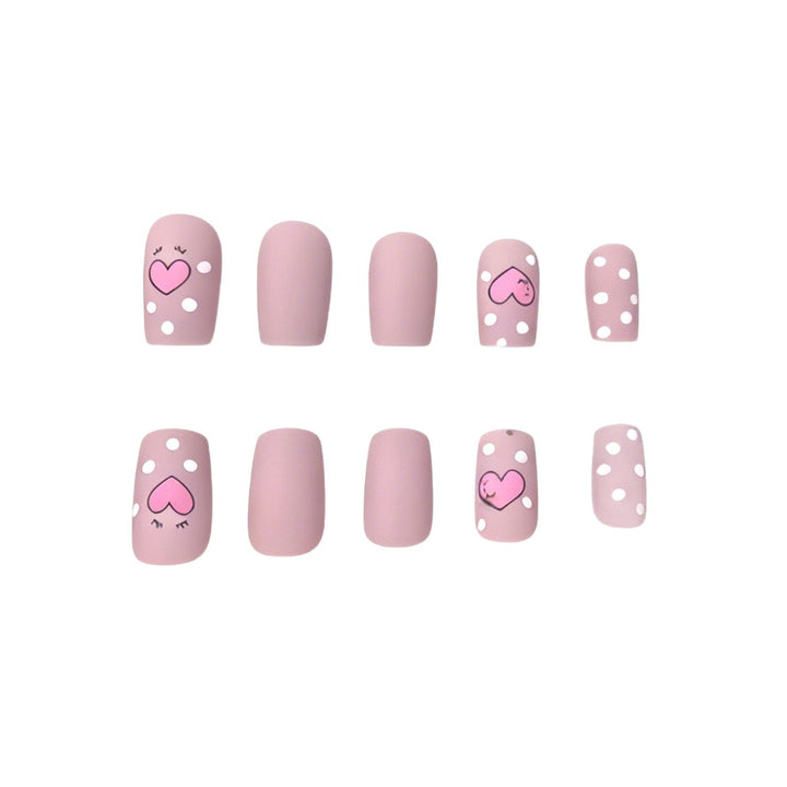 Künstlerische Herz-Themen-Nagelkunst Karnz