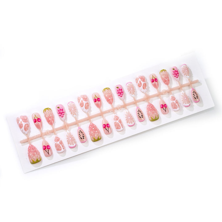 Künstliches Nail Art Set mit frischen Früchte-Designs Karnz