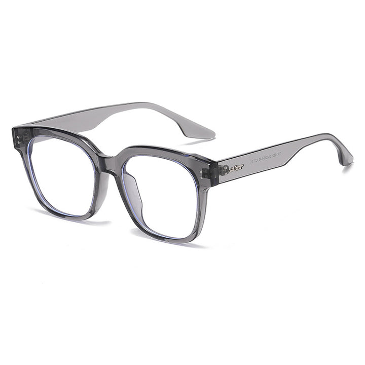 Übergroße geometrische Rahmenbrille