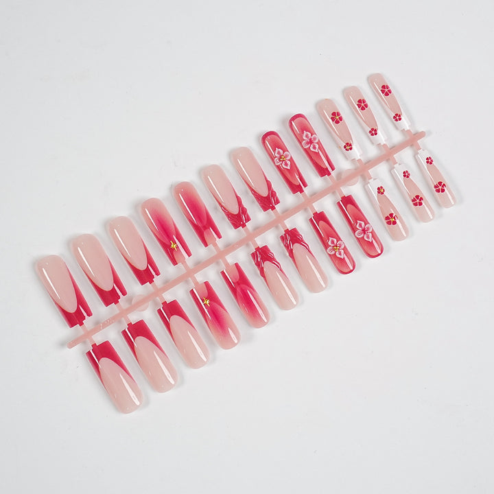 Premium dekoratives Press-On Nagelkunst Set