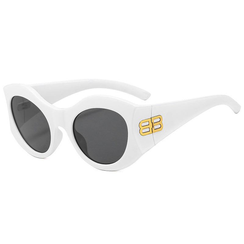 Damen Designer Cat-Eye Sonnenbrille mit elegantem Profil und UV-Schutz Karnz