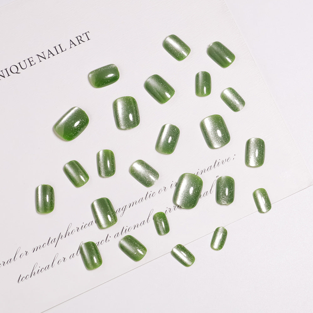 Glitzernde matte Finish Press-On Nagelset Karnz