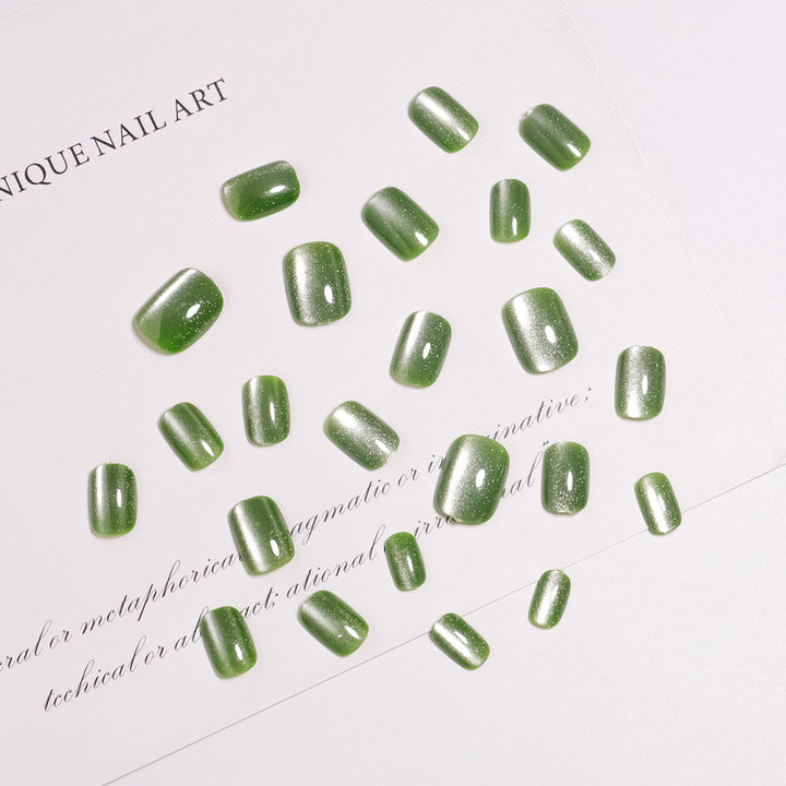 Glitzernde matte Finish Press-On Nagelset Karnz