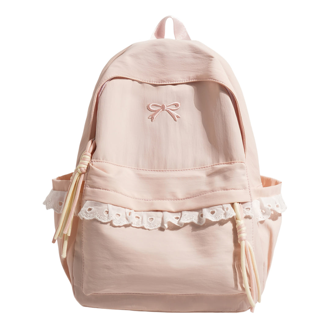 Stilvoller Bestickter Rucksack mit Schleifenakzent Karnz