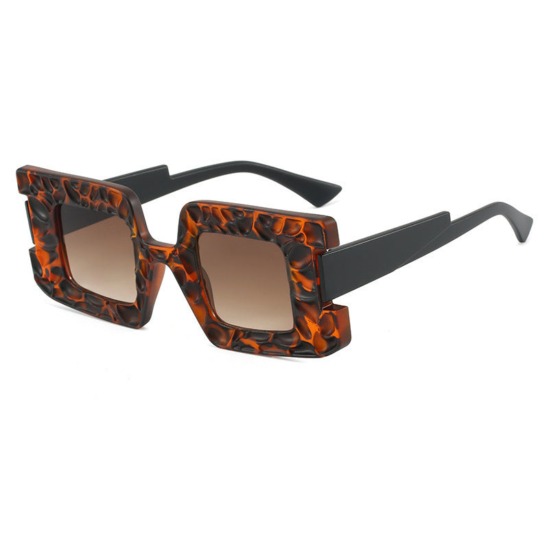 Damen auffällige Sonnenbrille mit strukturiertem Rahmen Karnz