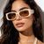 Damen modische Sonnenbrille mit extravagantem quadratischen Rahmen Karnz