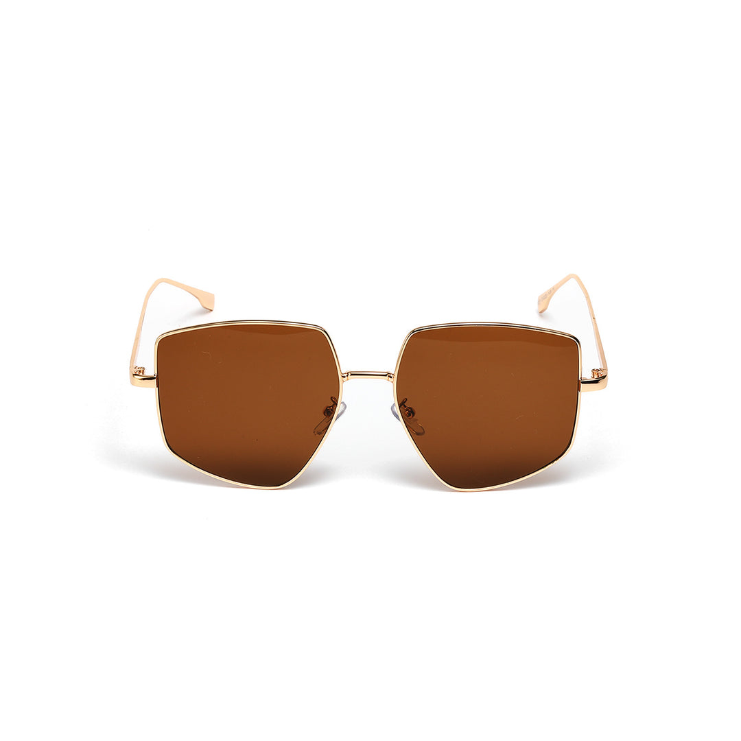 Damen quadratische Sonnenbrille mit elegantem Metallrahmen Karnz