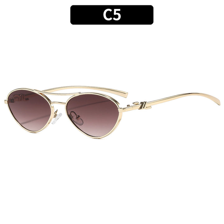 Elegante Dual Bridge Sonnenbrille