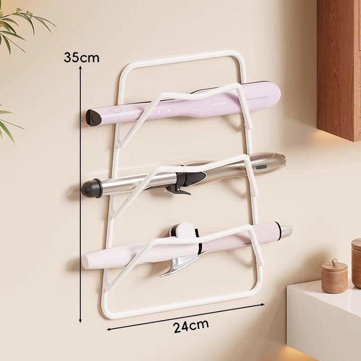 Wandmontierter hitzebeständiger zweistufiger Haartool-Halter Rack