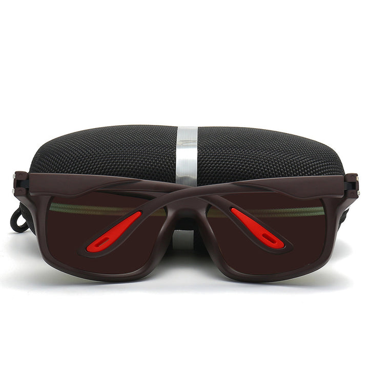 Herren Sportliche Sonnenbrille mit polarisierten Gläsern und stoßfestem Rahmen Karnz