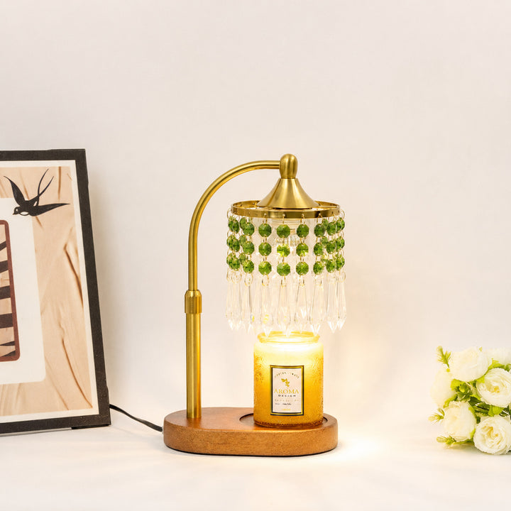 Elegante Glas Tischlampe