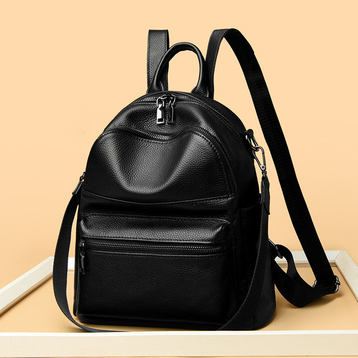 Premium Leder Multi-Taschen Rucksack Karnz
