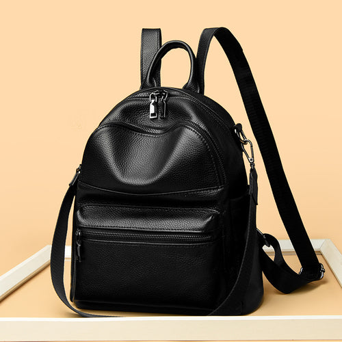 Premium Leder Multi-Taschen Rucksack Karnz
