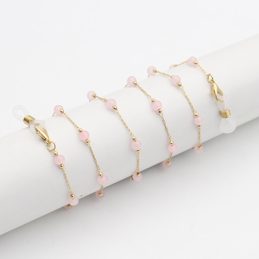 Elegante Perlen Brillenhalter Kette Karnz