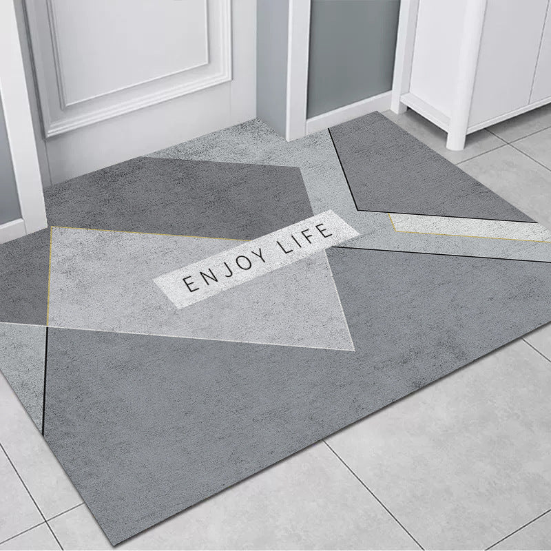 Geometrisch gemusterte Teppichmatte Karnz