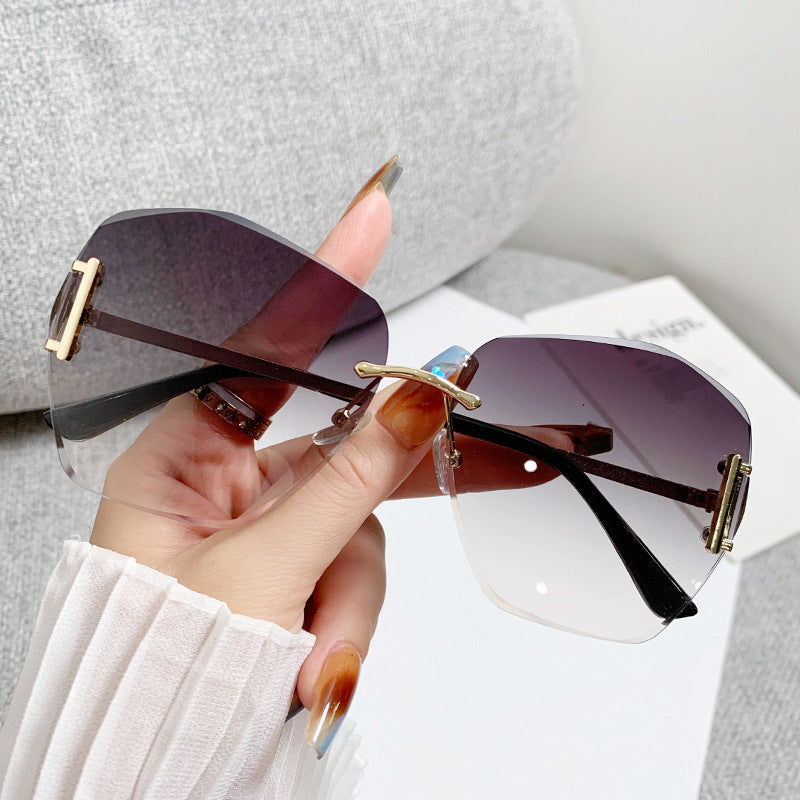 Damen futuristische Quadrat-Sonnenbrille Karnz