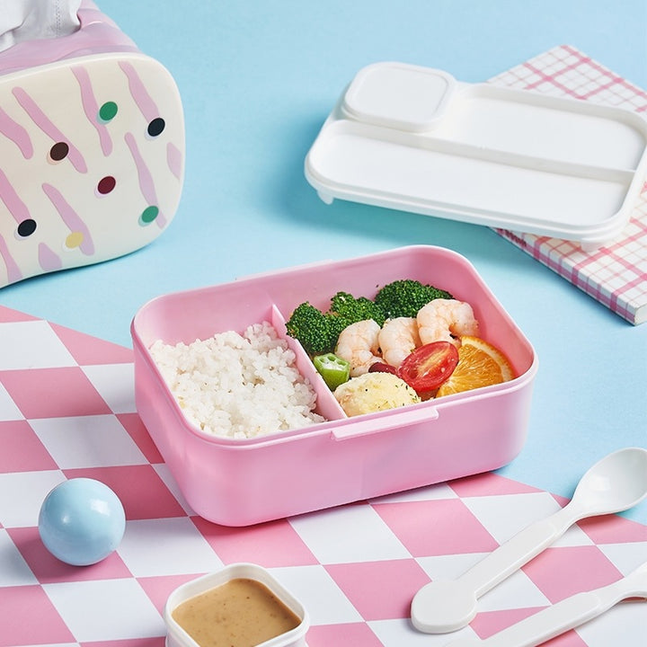Niedliche Themen-Brotbox mit Besteck