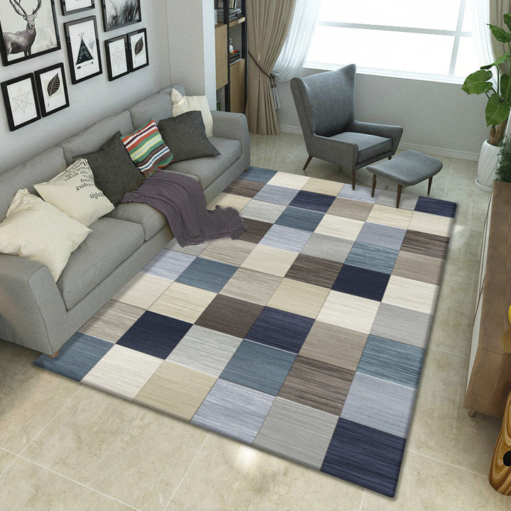 Geometrisch gemusterter Teppich
