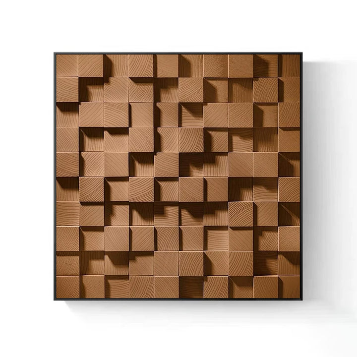 Holz Kubismus Wandkunst