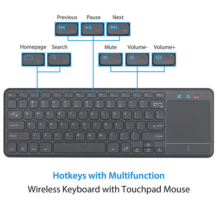 Kabelloses Touchpad-Tastatur Karnz