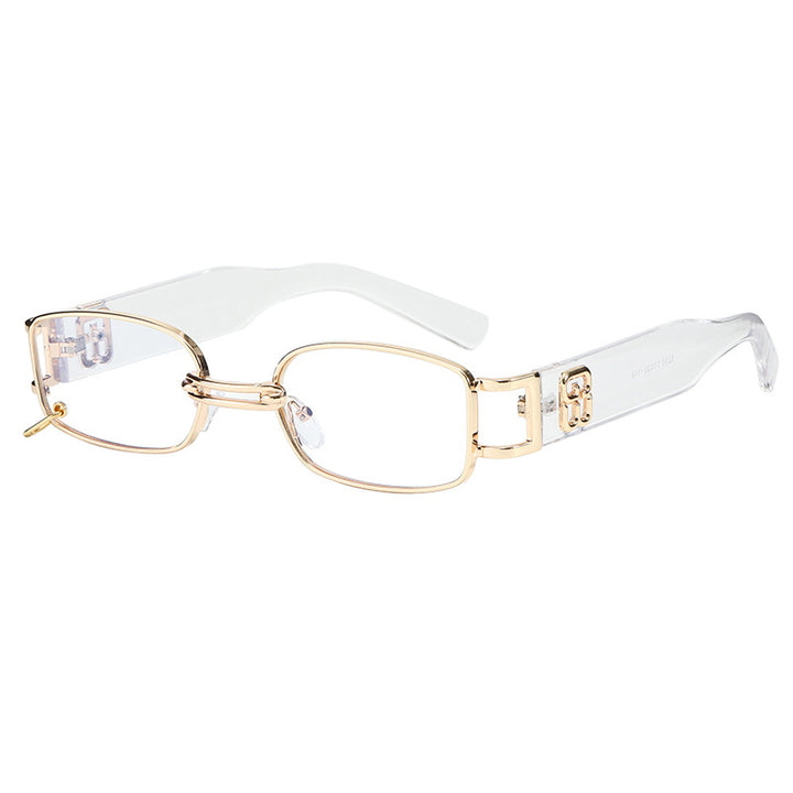 Modische Sonnenbrille mit Einzigartigem Rechteckigem Rahmen Karnz