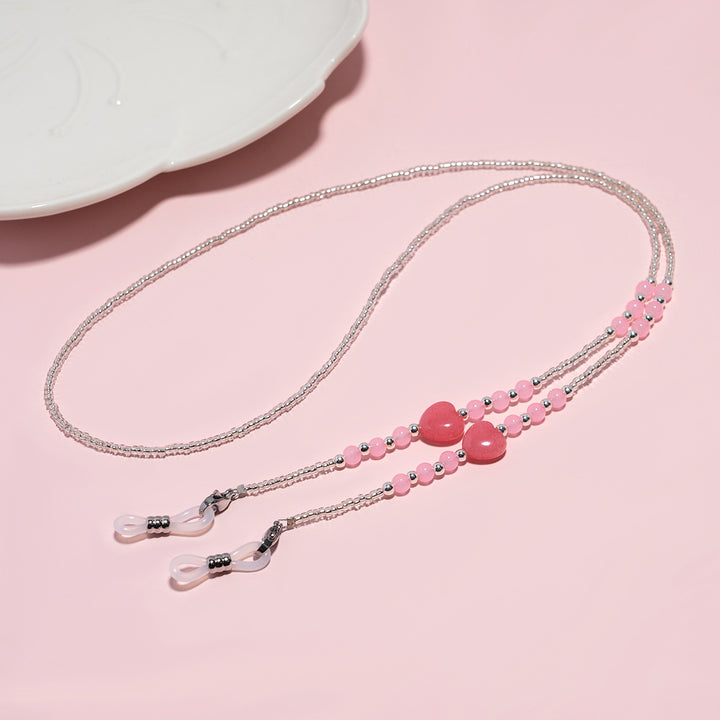 Elegante Perlen Brillen Kette Karnz