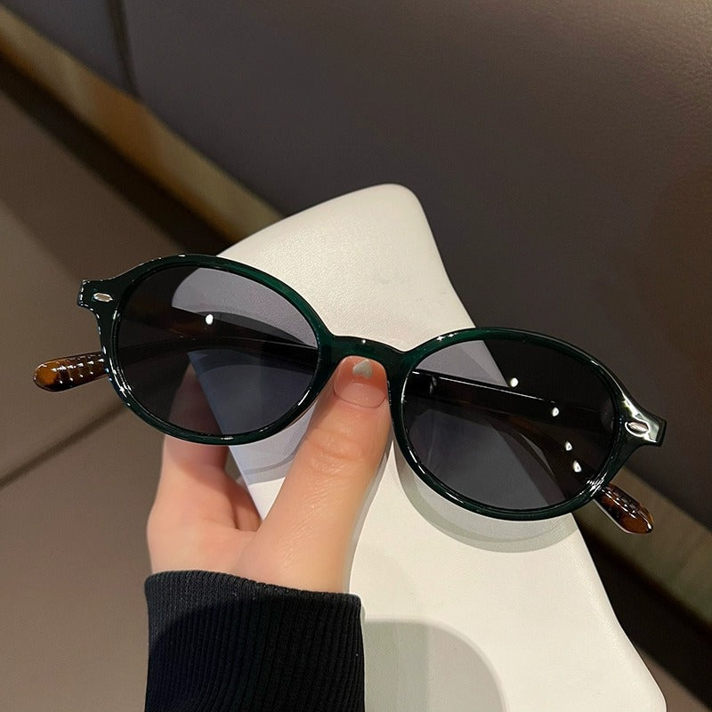 Vintage Oval Frame Sonnenbrille Karnz