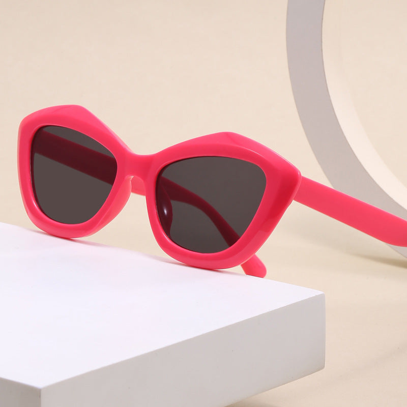 Damen Cat-Eye Sonnenbrille mit stylischem Leopardenmuster Karnz