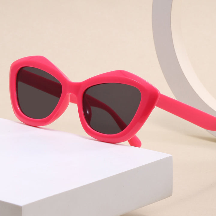 Damen Cat-Eye Sonnenbrille mit stylischem Leopardenmuster Karnz