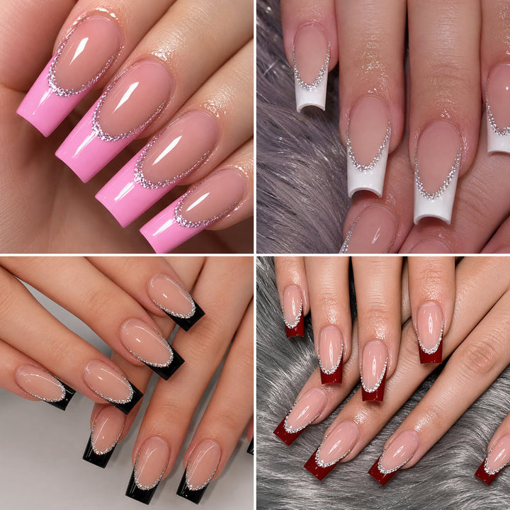 Premium Kunstnagel Set mit eleganter Verzierung Karnz