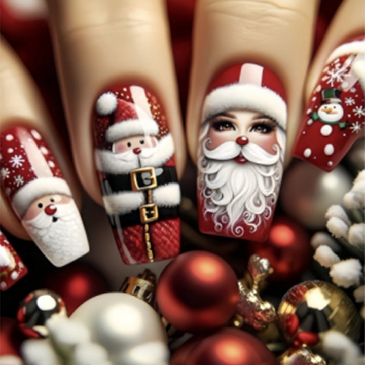 Kunstnagelset mit festlichen Weihnachtsmotiven Karnz 1789119139