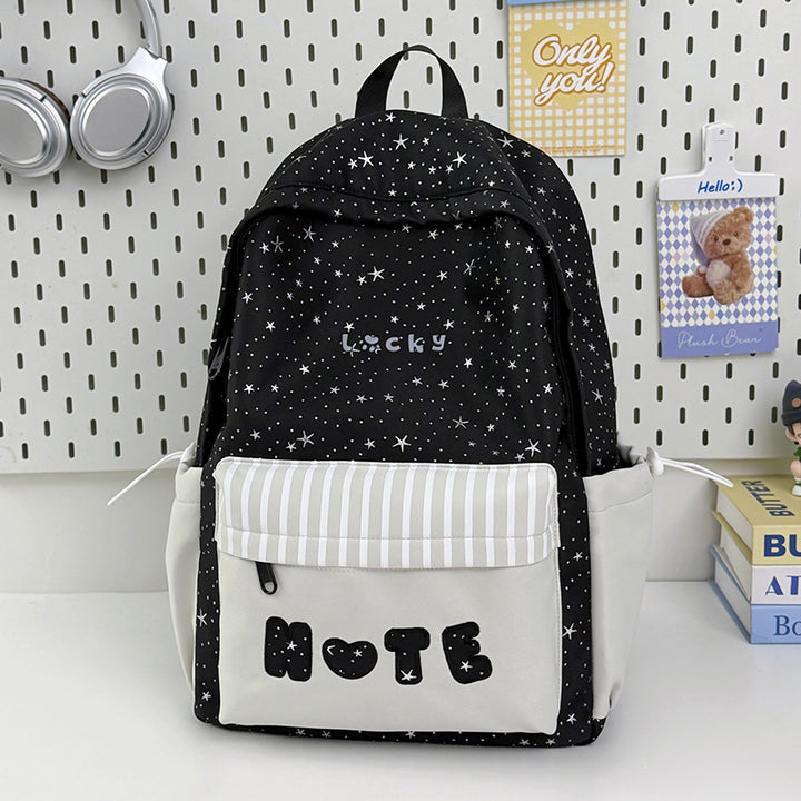 Verspielter Sternen-Print Rucksack