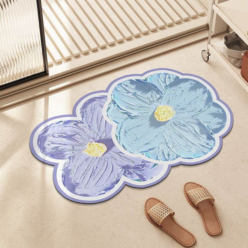 Dekorativer floraler Teppich
