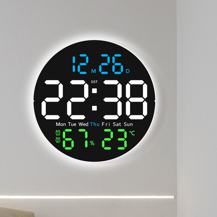 Digitaler LED-Wecker mit Hygrometer und Temperaturanzeige Karnz