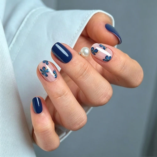Floral Press-On Nagel Set Karnz 1787395178