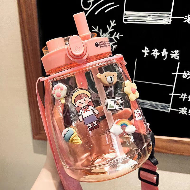 Damen Verspielte Motiv-Trinkflasche Karnz