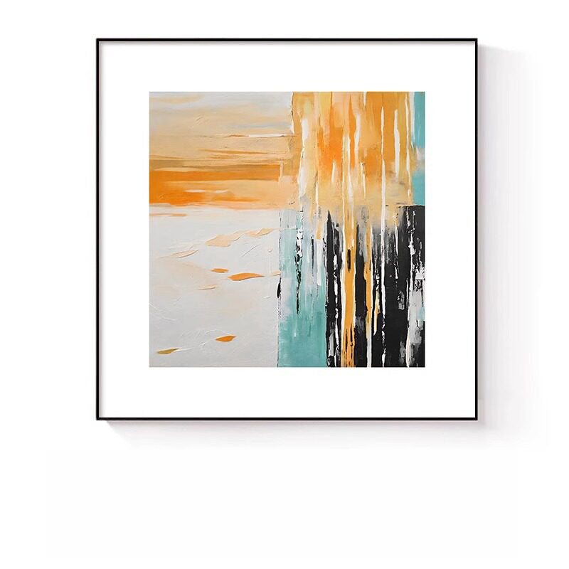 Abstrakte expressionistische Leinwandkunst für Wände