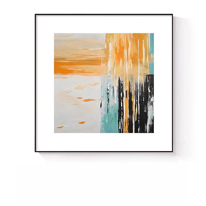Abstrakte expressionistische Leinwandkunst für Wände