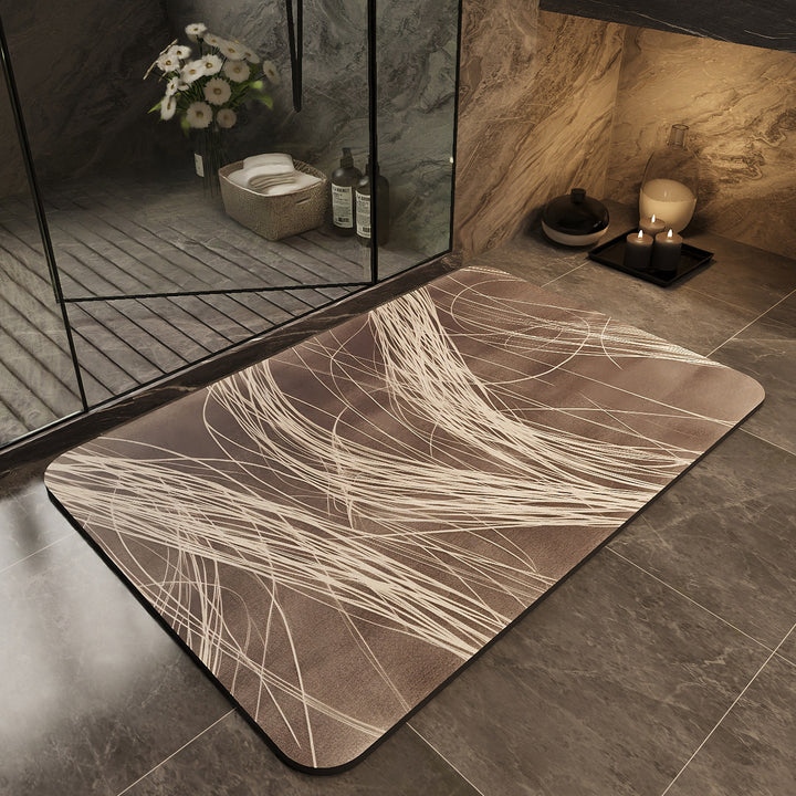 Stylische rutschfeste Badematte