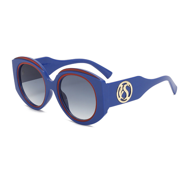 Damen moderne Sonnenbrille im auffälligen oversized Design Karnz