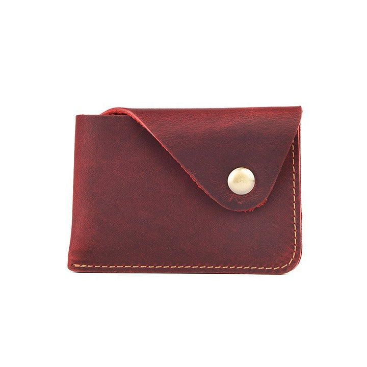 Premium Leder Knopf Kartenhalter Karnz