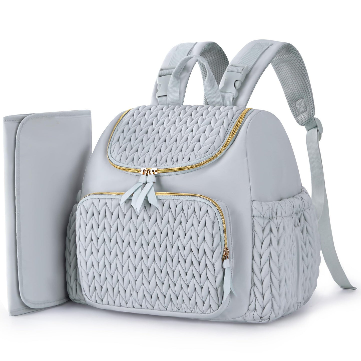 Damen Modischer Rucksack mit geflochtenem Design Karnz