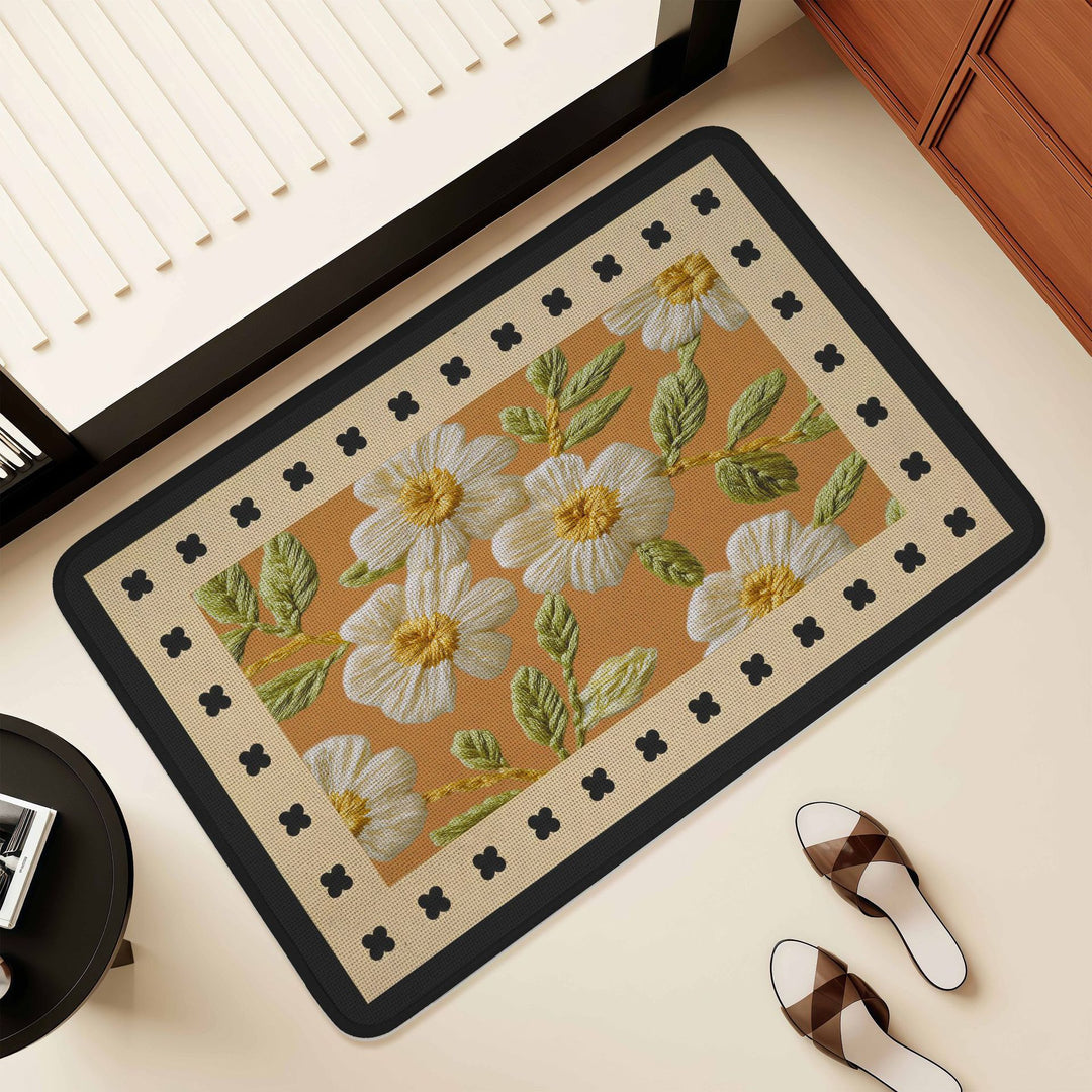 Künstlerisches Florales Design Bereich Matte Karnz