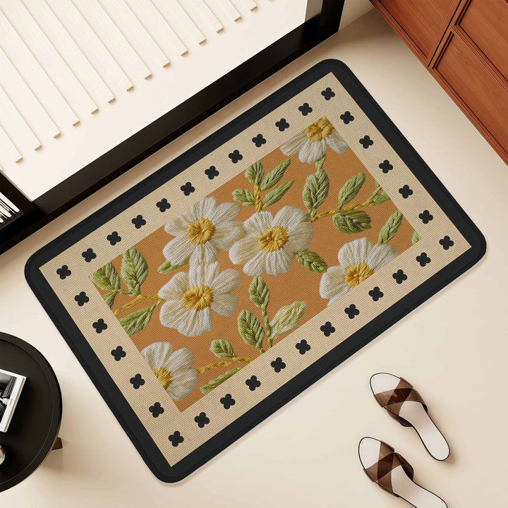 Künstlerisches Florales Design Bereich Matte Karnz
