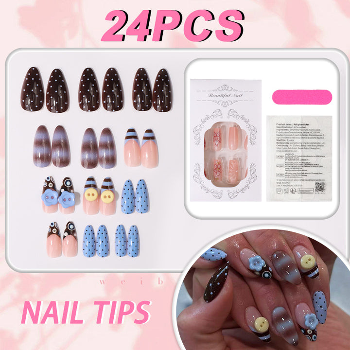 Künstlerische Nageltips Kollektion Karnz