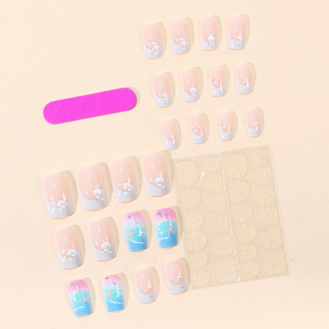 Küstenmotiv Nagelkunst Dekoration Set Karnz