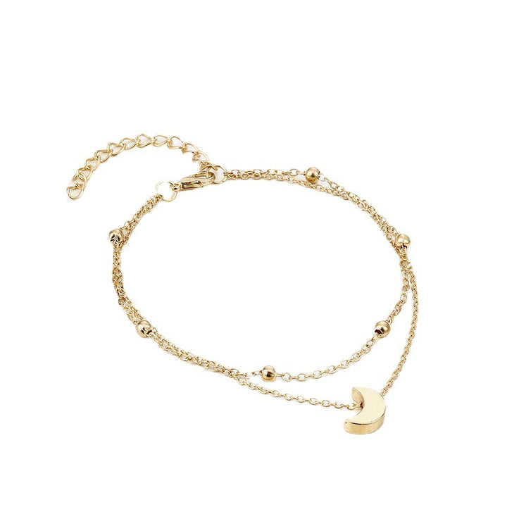 Himmlischer Mond Charm Fußkettchen Karnz